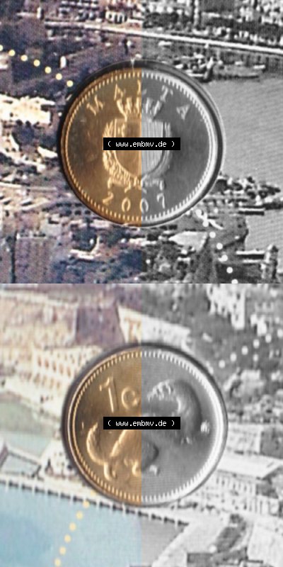Münzen Malta Umlaufmünze 1991-2007, 1 Cent 2007, Münzseiten Vertikal / Untereinander für Mobile-Geräte als Bildmaterial Sammlung