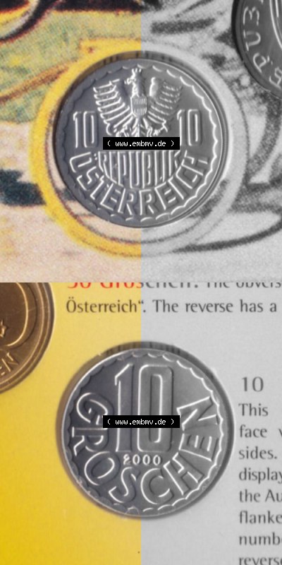 Münzen Österreich Umlaufmünze 1951-2001, 10 Groschen 2000, Münze aus Österreich -.-.- Sammlung