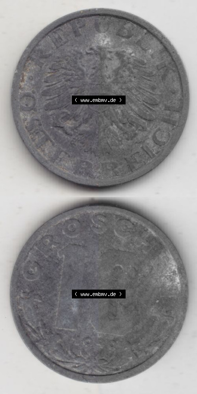 Münzen Österreich Umlaufmünze 1947-1949, 10 Groschen 1949 III., Münze aus Österreich -.-.- Sammlung