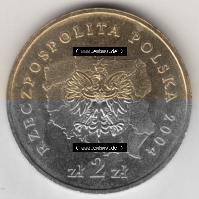 2 Zloty, Województwo Kujawsko-Pomorskie, Polnische Münze Sammlung