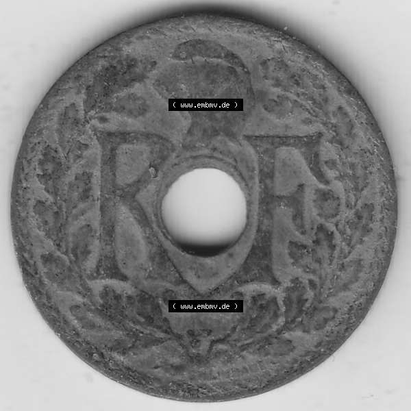 Grau bzw. s/w Münzen Frankreich Umlaufmünze Einzelansicht 1917-1938, 10 Centimes, 10 CMES EGALITÉ FRATERNITÉ LIBERTÉ 1929-1. Vorderseite der alten französischen... Sammlung Graustufen