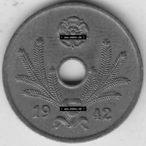 Grau bzw. s/w Alte Münzen KMS Finnland, Kursmünzensatz 1941-1943, 10 Penny, Penniä Kupfer 1942-1 . Vorderseite einer Münze aus KMS / Kursmünzen bzw. Münzensatz... Sammlung Graustufen