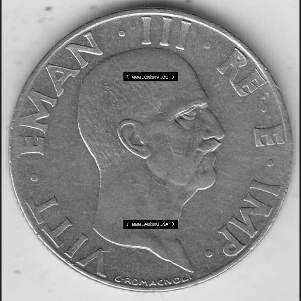 Grau bzw. s/w Alte Münzen KMS Italien / Italia, Kursmünzensatz - Zusammenstellung 1908-1943, mit Münze 1939-1943, 50 Centesimi, Cent, Viktor Emanuael III.,... Sammlung Graustufen