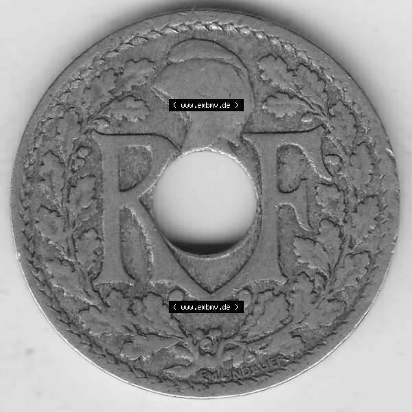 Grau bzw. s/w Münzen Frankreich Umlaufmünze 1917-1938, 10 Centimes, 10 CMES EGALITÉ FRATERNITÉ LIBERTÉ 1922-1. Bildmaterial der Vorderseite einer Umlaufmünze aus... Sammlung Graustufen