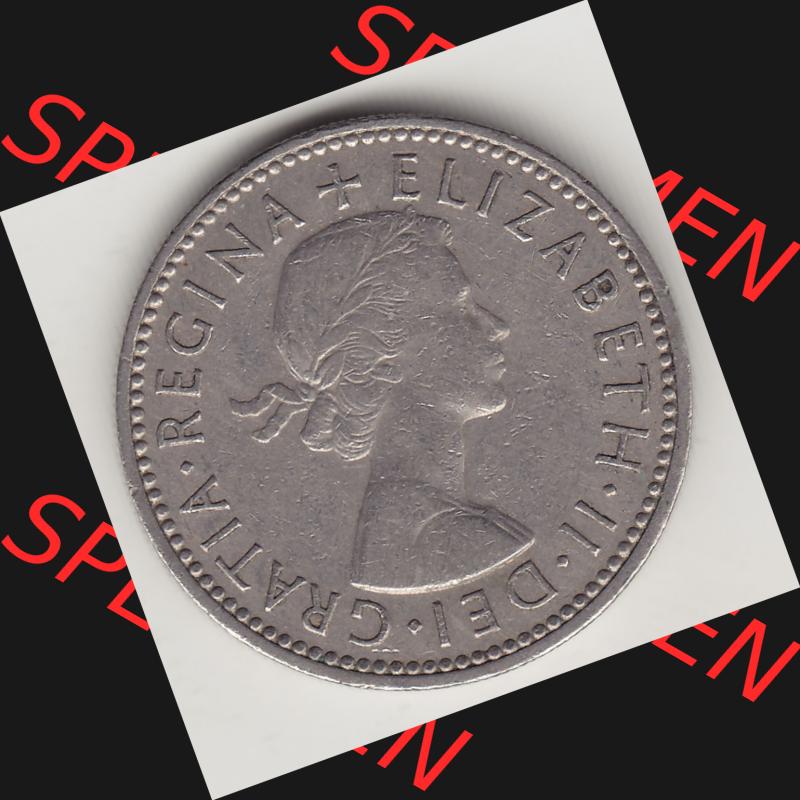 Münzen Großbritannien Umlaufmünze 1954-1970, 1 Schilling - Shilling, 1957-2 Wappen mit 3 Löwen (1) Sammlung