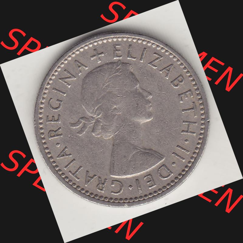 Münzen Großbritannien Umlaufmünze 1954-1970, 1 Schilling - Shilling, 1956-2 Wappen mit 3 Löwen (1) Sammlung
