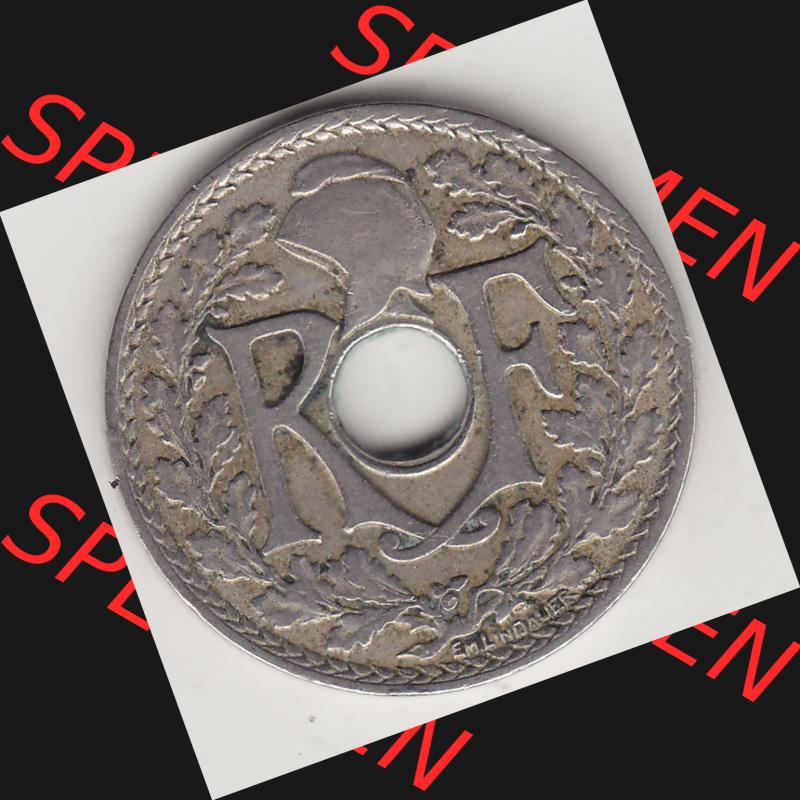 Münzen Frankreich Umlaufmünze 1917-1937, 25 Cmes, Centimes 1919-1 LIBERTE EGALITE FRATERNITE (1) Sammlung