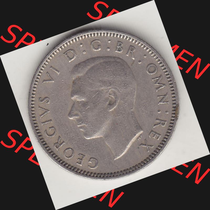 Münzen Großbritannien Umlaufmünze 1947-1948, 1 Schilling - One Shillings 1948-1 Sitzender Löwe auf Krone. Vorderseite der alten britischen Münze aus Großbritannien... Sammlung