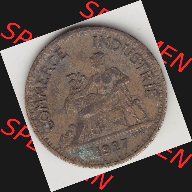 Münzen Frankreich Umlaufmünze 1920-1927, 1 Franken BON POUR 1 FRANC 1927. Vorderseite der alten französischen Umlaufmünze aus Frankreich in der Francs-Währung zum... Sammlung