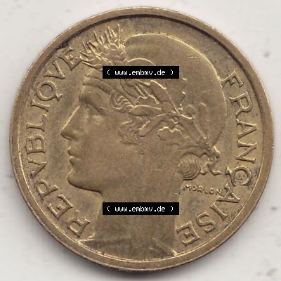 Alte Münzen KMS Frankreich, aus Kursmünzensatz-Zusammenstellung der Jahre 1917-1952, mit der Münze 1931-1947, 50 Centimes, 1938-1. Vorderseite der alten französischen... Sammlung