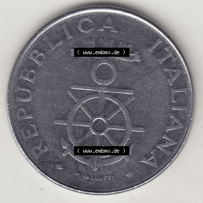 Bildmaterial von Münzen aus Italien / Italia Gedenkmünzen 1981-1981, 100 Lire, 100. Jahrestag der Gründung der Marineakademie in Livorno (1881-1981)-1.... Sammlung