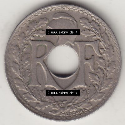 Münzen Frankreich Umlaufmünze 1917-1938, 10 Centimes, 10 CMES EGALITÉ FRATERNITÉ LIBERTÉ 1918-1. Bildmaterial der Vorderseite einer Umlaufmünze aus... Sammlung