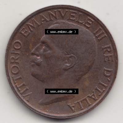 Alte Münzen KMS Italien / Italia, Kursmünzensatz - Zusammenstellung 1908-1943, mit Münze 1919-1937, 10 Centesimi, Cent, Viktor Emanuel III. A.... Sammlung