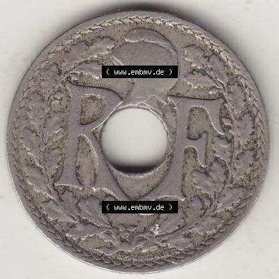 Münzen Frankreich Umlaufmünze 1917-1938, 10 Centimes, 10 CMES EGALITÉ FRATERNITÉ LIBERTÉ 1920-1. Bildmaterial der Vorderseite einer Umlaufmünze aus... Sammlung