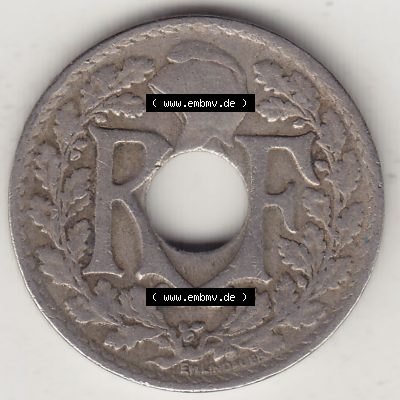 Münzen Frankreich Umlaufmünze 1917-1938, 10 Centimes, 10 CMES EGALITÉ FRATERNITÉ LIBERTÉ 1924-1. Bildmaterial der Vorderseite einer Umlaufmünze aus... Sammlung