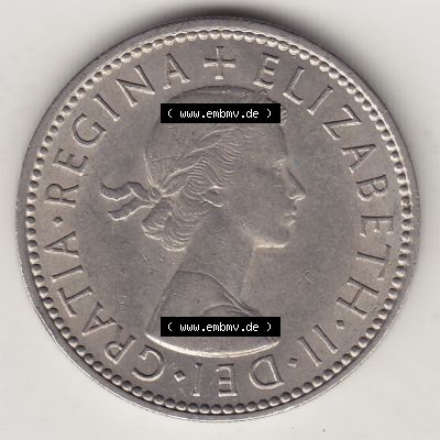Münzen Großbritannien Umlaufmünze 1954-1970, 1 Schilling - Shilling, 1965-1 Wappen mit 3 Löwen (1) Sammlung