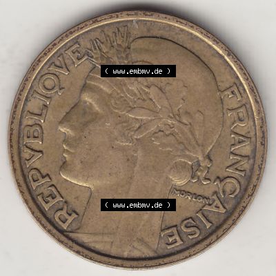 Münzen Frankreich Umlaufmünze 1931-1941, 1 Franken, 1 Franc, 1931-1 LIBERTE EGALITE FRATERNITE. Vorderseite der alten französischen Umlaufmünze aus Frankreich... Sammlung
