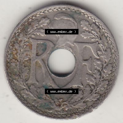 Münzen Frankreich Umlaufmünze 1917-1938, 10 Centimes, 10 CMES EGALITÉ FRATERNITÉ LIBERTÉ 1933-1. Bildmaterial der Vorderseite einer Umlaufmünze aus... Sammlung