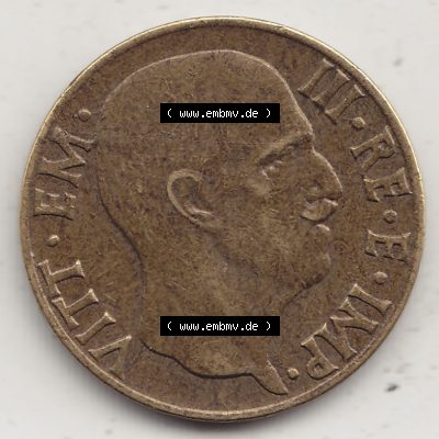 Alte Münzen KMS Italien / Italia, Kursmünzensatz - Zusammenstellung 1908-1943, mit Münze 1939-1943, 5 Centesimi, Cent, Viktor Emanuel III. C.5... Sammlung