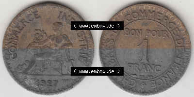 Umlaufmünze aus Frankreich in der Francs-Währung Sammlung
