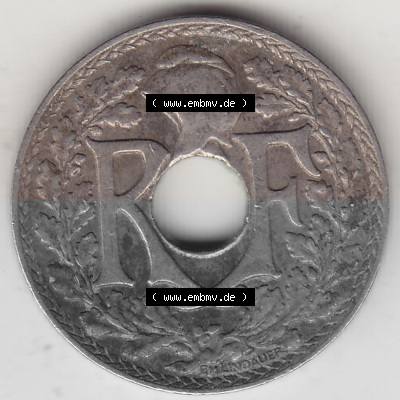 10 Cmes / Centime / Cent Umlaufmünze aus Frankreich in der Francs-Währung Sammlung