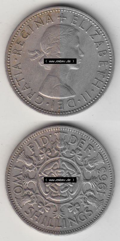 Münze aus Großbritannien Sammlung