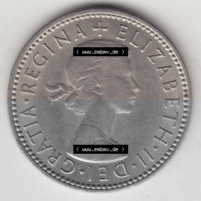 Münzen Großbritannien Umlaufmünze 1954-1970, 1 Schilling - Shilling, 1965 (Stück 1) Wappen mit 3 Löwen (1) Sammlung