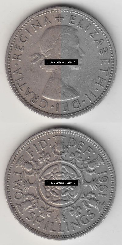 Münze aus Großbritannien Sammlung