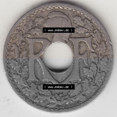 Münzen Frankreich Umlaufmünze 1917-1938, 10 Centimes, 10 CMES EGALITÉ FRATERNITÉ LIBERTÉ 1922 (Stück 1). Bildmaterial der... Sammlung