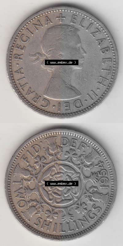 Münze aus Großbritannien Sammlung