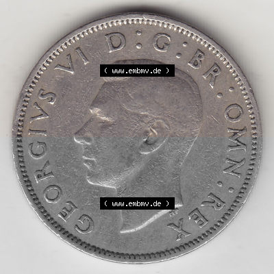 Münzen Großbritannien Umlaufmünze 1947-1948, 2 Schilling - Shillings 1948 (Stück 1) (1) Sammlung