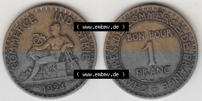 Umlaufmünze aus Frankreich in der Francs-Währung Sammlung