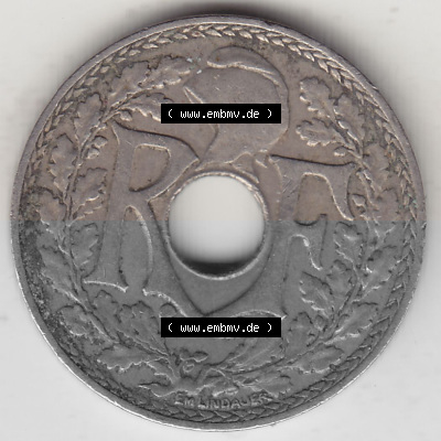 Frankreich 10 CMES EGALITÉ FRATERNITÉ LIBERTÉ 1931 (Stück 2), 10 Cmes / Centime / Cent Umlaufmünze aus Frankreich in der... Sammlung