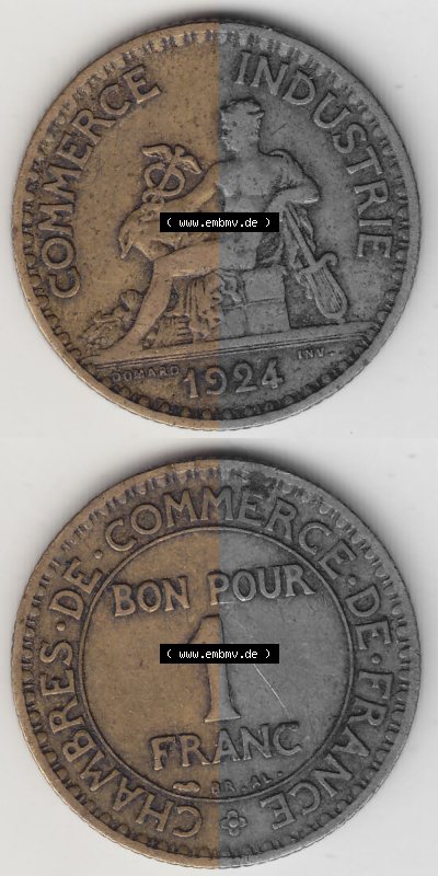 Umlaufmünze aus Frankreich in der Francs-Währung Sammlung