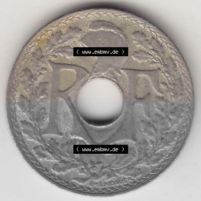 Umlaufmünze 10 Cmes - Centimes - Cent aus Frankreich in der Francs-Währung Sammlung