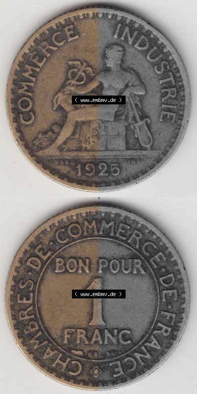Umlaufmünze aus Frankreich in der Francs-Währung Sammlung