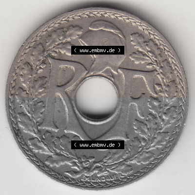 Umlaufmünze 10 Cmes - Centimes - Cent aus Frankreich in der Francs-Währung Sammlung