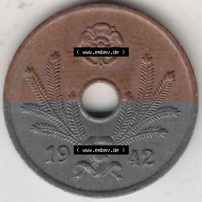 Alte Münzen KMS Finnland, Kursmünzensatz 1941-1943, 10 Penny, Penniä Kupfer 1942 (Stück 1) . Vorderseite einer Münze aus... Sammlung
