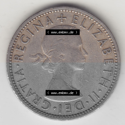 Münzen Großbritannien Umlaufmünze 1954-1970, 2 Schilling - Shillings 1954 (Stück 1) (1) Sammlung