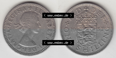 Münze aus Großbritannien Sammlung