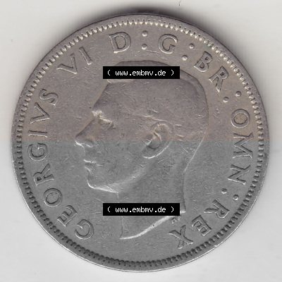Münzen Großbritannien Umlaufmünze 1949-1951, 2 Schilling - Shillings 1949 (Stück 1) (1) Sammlung