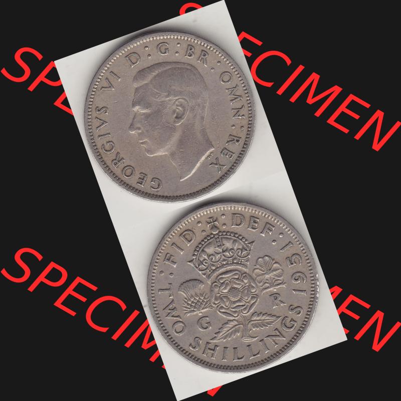 Alte Münzen Großbritannien Umlaufmünze 1949-1951, 2 Schilling, Shillings (Florin) 1951-1, George VI, GEORGIVS VI DG BR OMN REX, FID DEF TWO SHILLINGS.... Sammlung