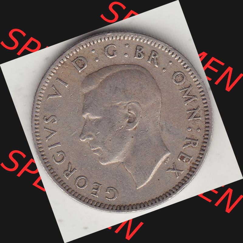Alte Münzen Großbritannien Umlaufmünze 1949-1951, 1 One Schilling - Shilling, 1948-5 Stehender Löwe auf Krone. Vorderseite der alten britischen Münze aus Großbritannien... Sammlung