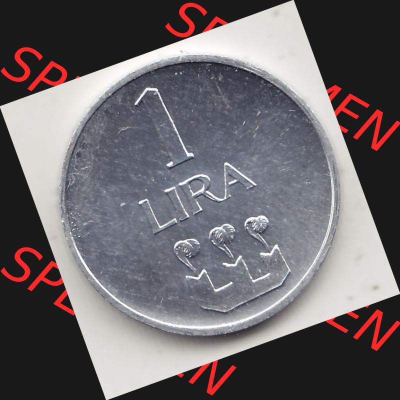 Bildmaterial Münzensatz / KMS 1972 aus San Marino 1972-1972, 1 Lira, Lire 1972, 1 LIRA MONASSI REPUBBLICA DI SAN MARINO. Rückseite als Einzelansicht einer Umlaufmünze... Sammlung