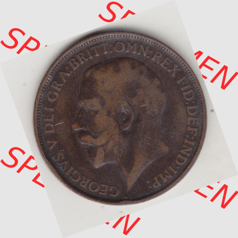 Alte Münzen Großbritannien Umlaufmünze 1911-1926, 1 Penny, One Penny, 1912-1, B.M. GEORGIVS V DEI GRA BRITT OMN REX FID DEF IND IMP. Vorderseite... Sammlung