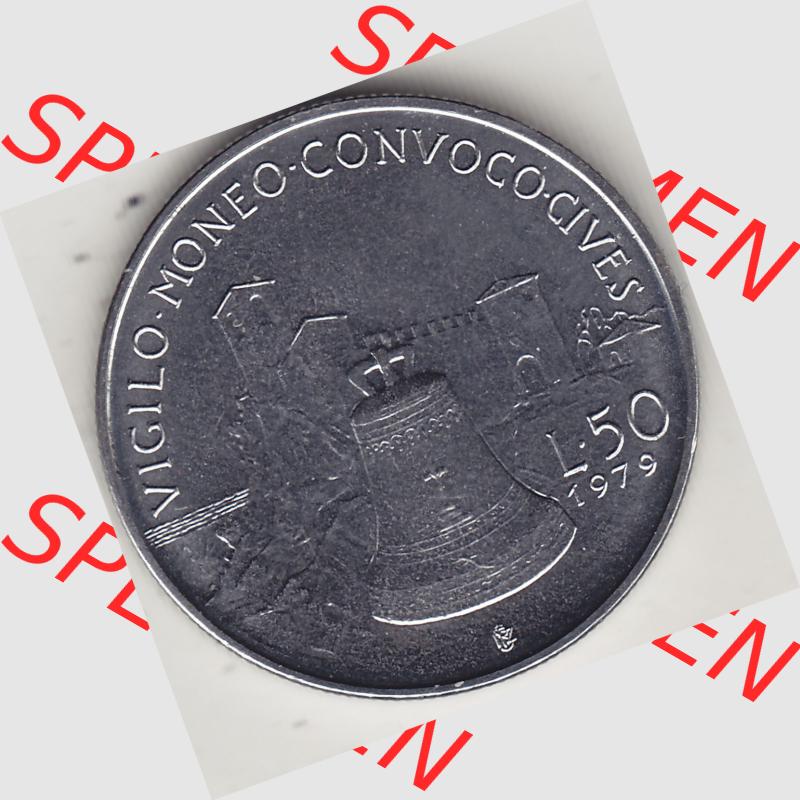 Bildmaterial Münzensatz / KMS 1979 aus San Marino 1979-1979, 50 Lire, J.P. LIBERTAS REPVBBLICA DI S. MARINO, L.50 VIGILO MONEO CONVOCO CIVES.... Sammlung