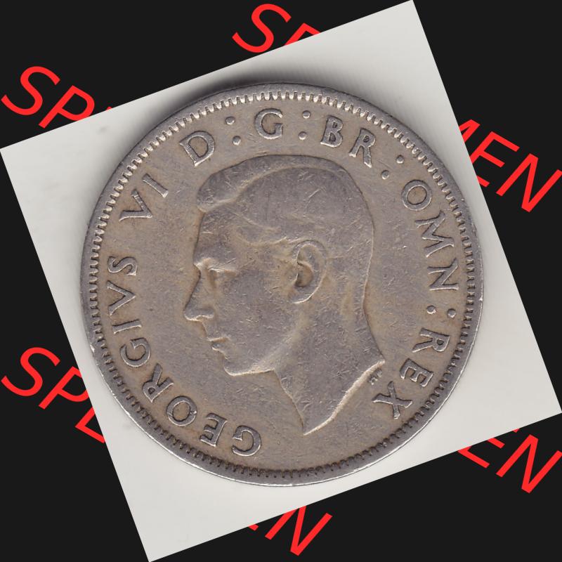 Alte Münzen Großbritannien Umlaufmünze 1949-1951, 2 Schilling, Shillings (Florin) 1951-3, George VI, GEORGIVS VI DG BR OMN REX, FID DEF TWO SHILLINGS.... Sammlung