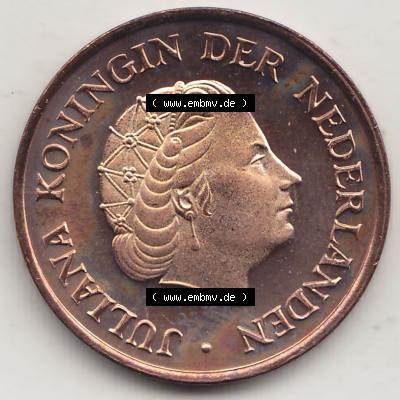 Alte Münzen KMS Niederlande, Kursmünzensatz 1977, 1950-1980, 5 Cent, 1977-1, JULIANA KONINGIN DER NEDERLANDEN. Vorderseite einer Münze aus offiziellen... Sammlung