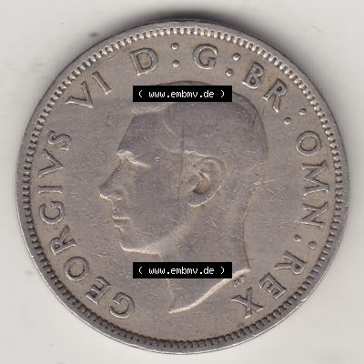 Alte Münzen Großbritannien Umlaufmünze 1947-1948, 2 Schilling-Florin, Two Shillings, 1947-2, George VI, GEORGIVS VI D G BR OMN REX, FID DEF IND IMP,... Sammlung