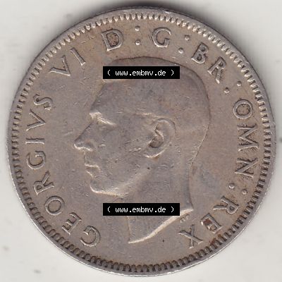 Alte Münzen Großbritannien Umlaufmünze 1949-1951, 1 One Schilling - Shilling, 1948-5 Stehender Löwe auf Krone. Vorderseite der alten britischen Münze aus Großbritannien... Sammlung